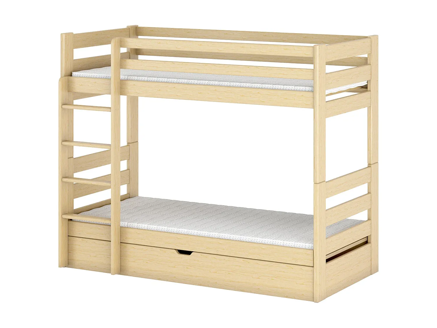 Platzsparendes Etagenbett in Beige, 80x180 cm-COZYELUNO
