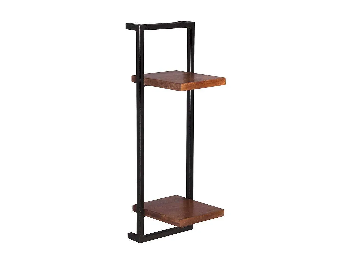 Moderne Wandregale aus Mangoholz und Metall-COZYELUNO