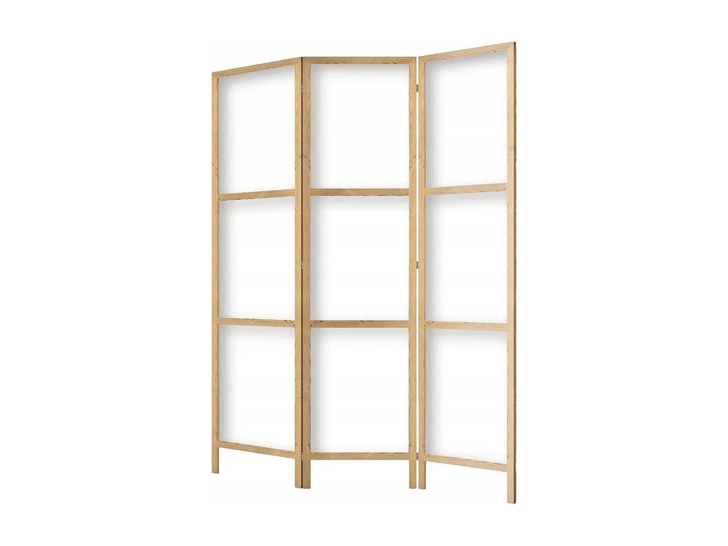 3-Panel Holz Raumteiler mit Sichtschutzfunktion-COZYELUNO