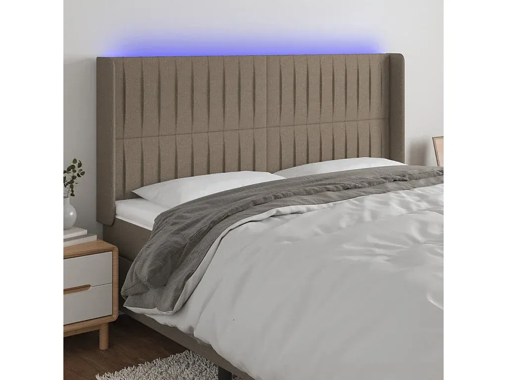 LED Polsterkopfteil in Taupe-COZYELUNO