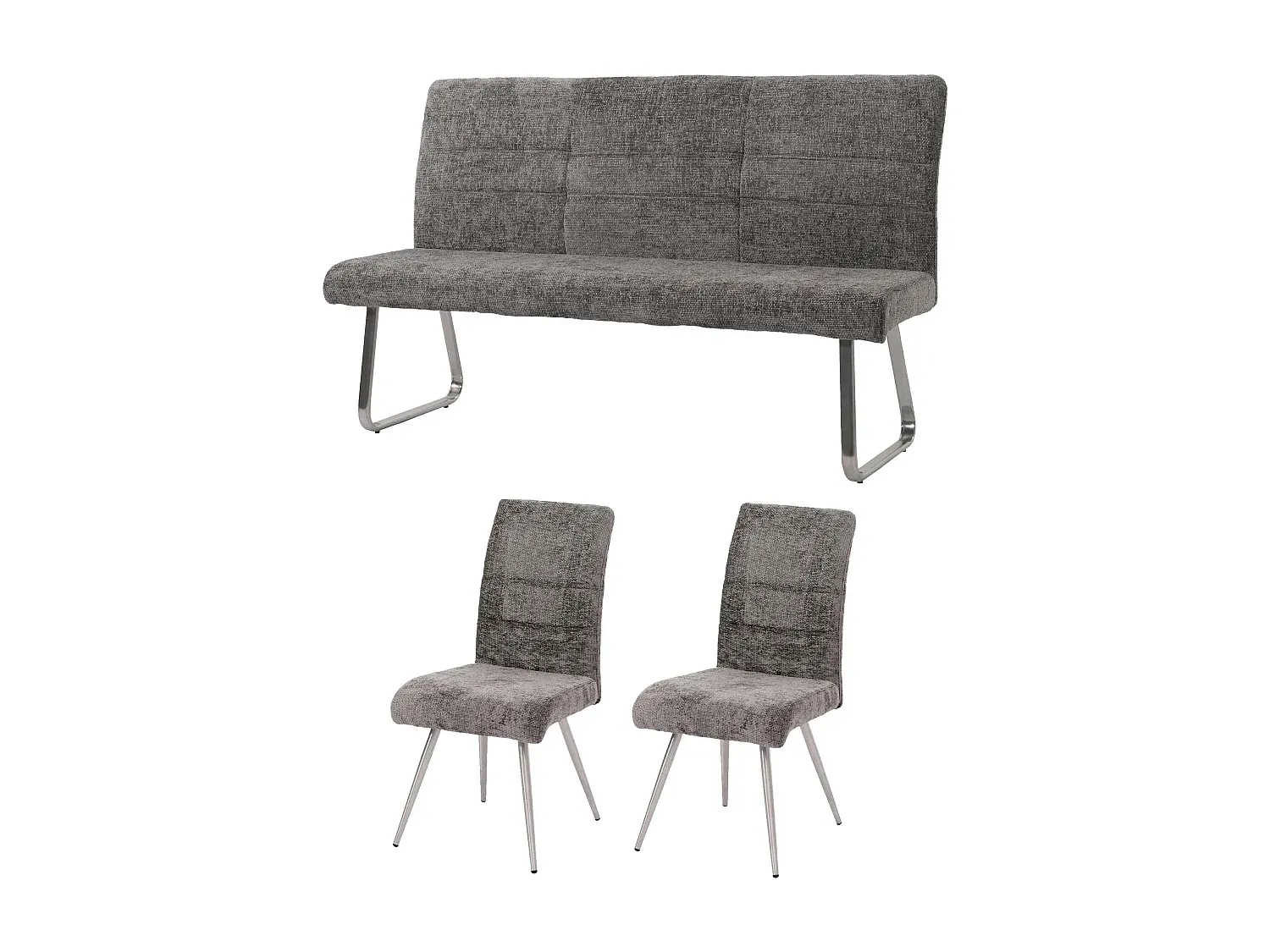 Esszimmer und Küche,Esszimmermöbel,Set aus feststehendem Tisch und Stuhl-COZYELUNO