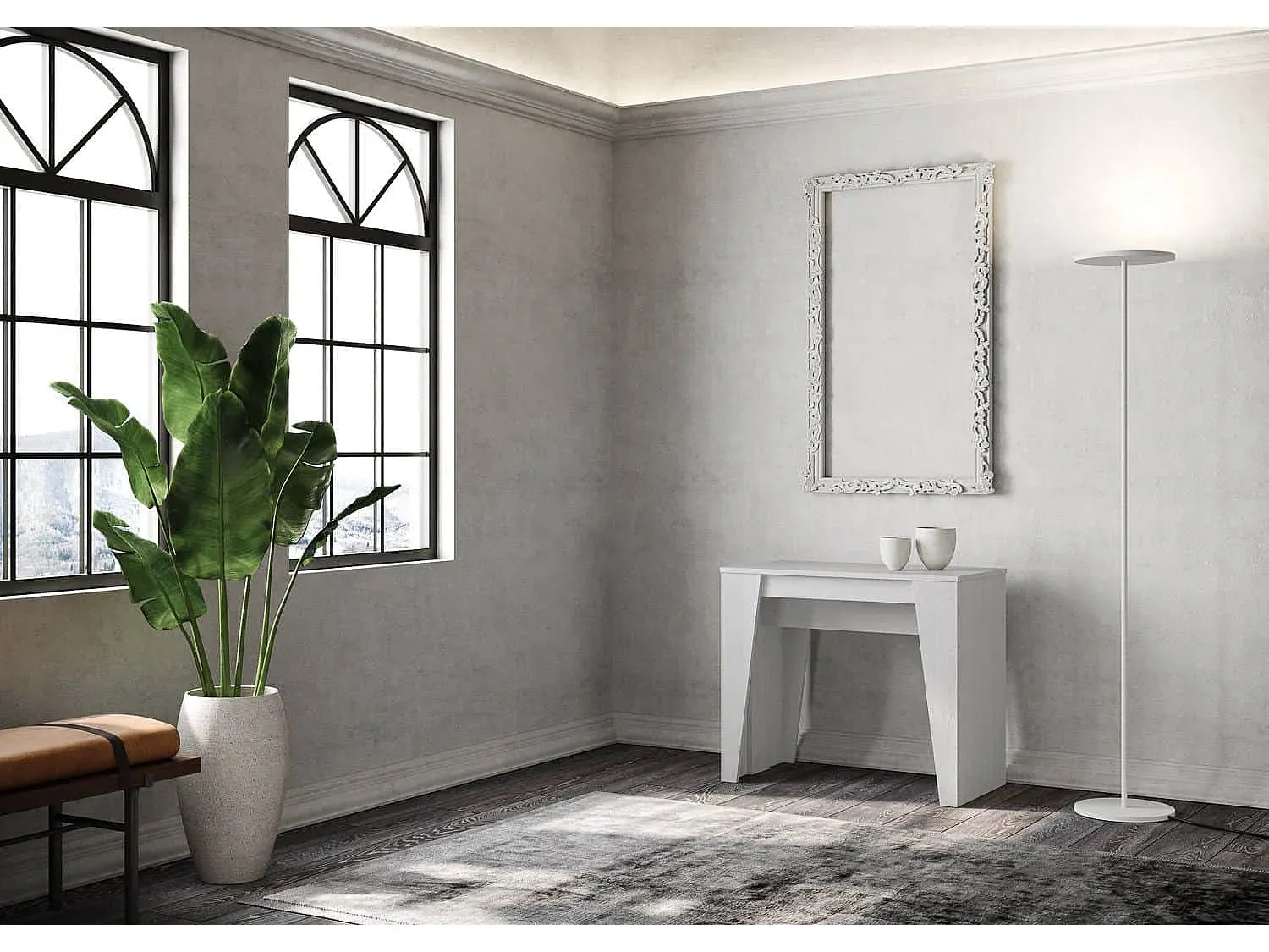 Wohnzimmer und Flur,Bereich Flurmöbel und Ordnungshelfer,Konsole ausziehbar-COZYELUNO