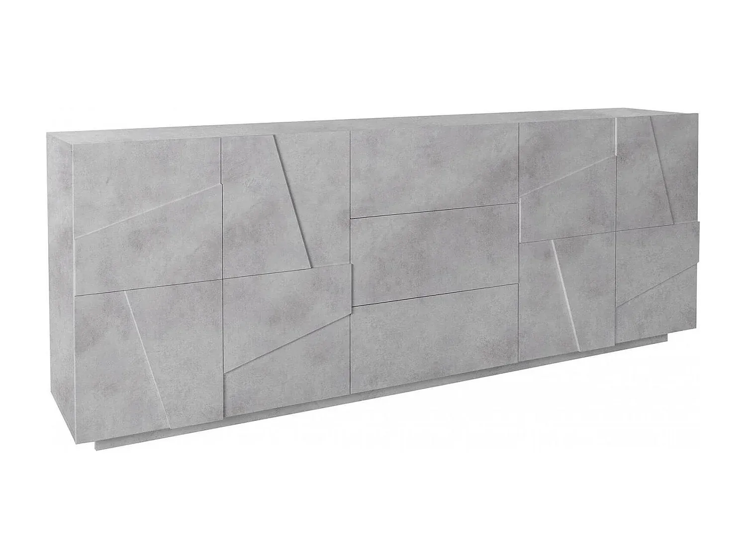 Sideboard mit 4 Türen und 3 Schubladen für Wohnzimmer-COZYELUNO