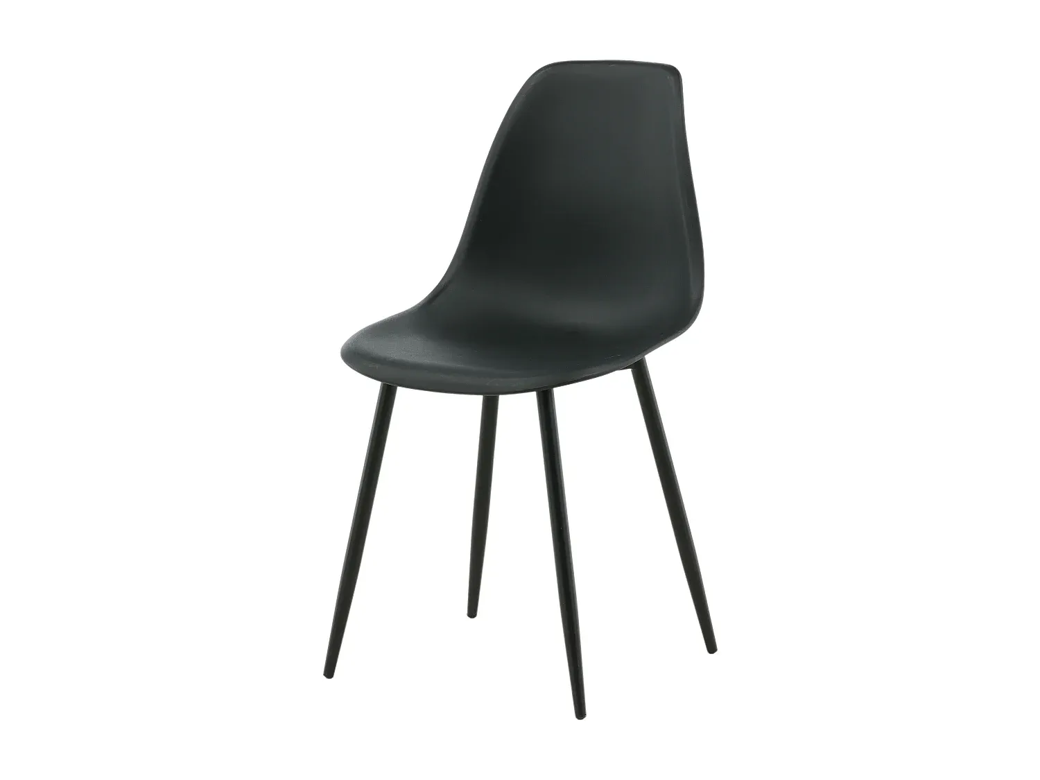 Moderner Esszimmerstuhl in Schwarz, 46x58x81 cm-COZYELUNO