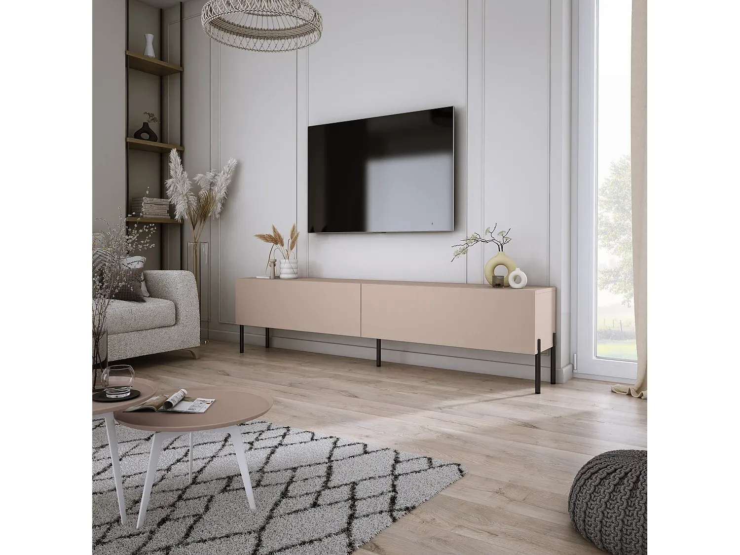 Wohnzimmer und Flur,Wohnzimmermöbel,TV-Board-COZYELUNO