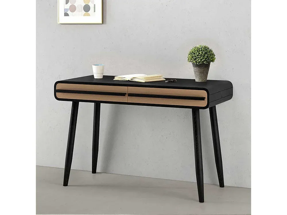 Moderner Schreibtisch mit zwei Schubladen, 120 cm-COZYELUNO