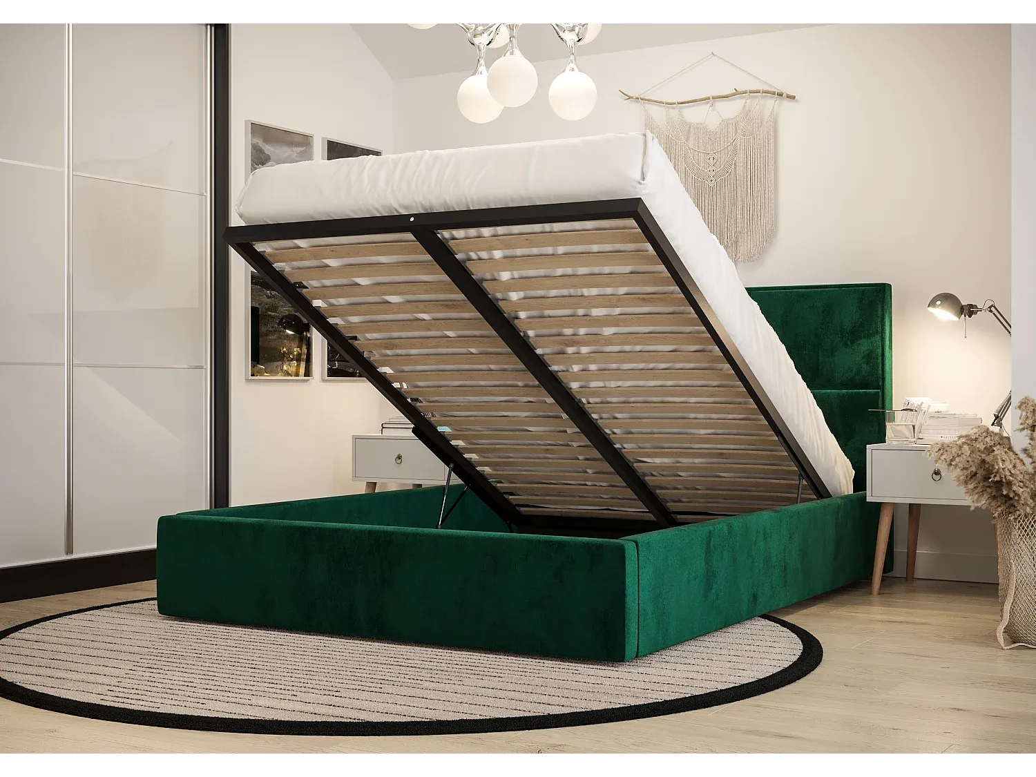 Schlafzimmer,Bereich Bett,Boxspringbett-Livalexo