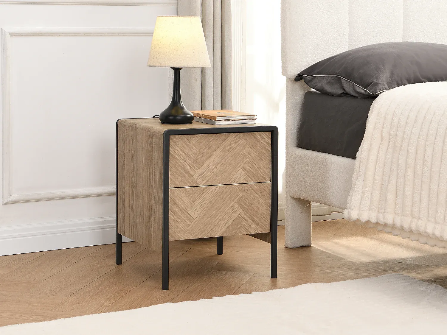 Schlafzimmer,Schlafzimmermöbel,Nachttisch-Livalexo