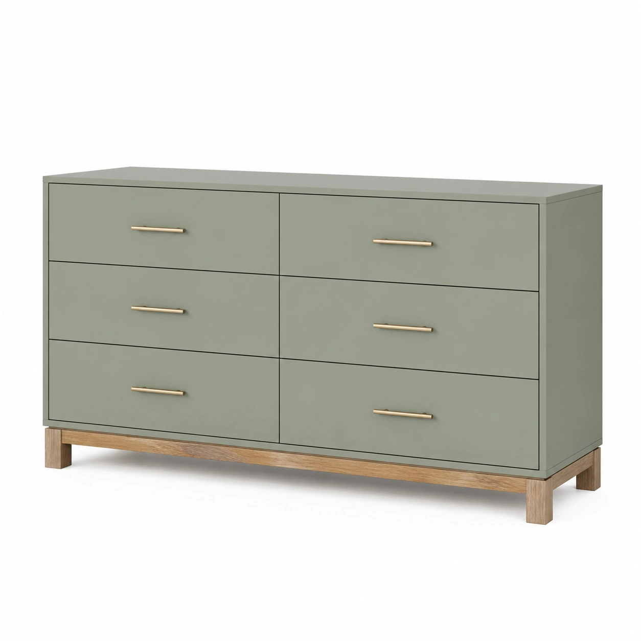 Kommode holz  grün 120x40x75 cm-FURNIALVIA