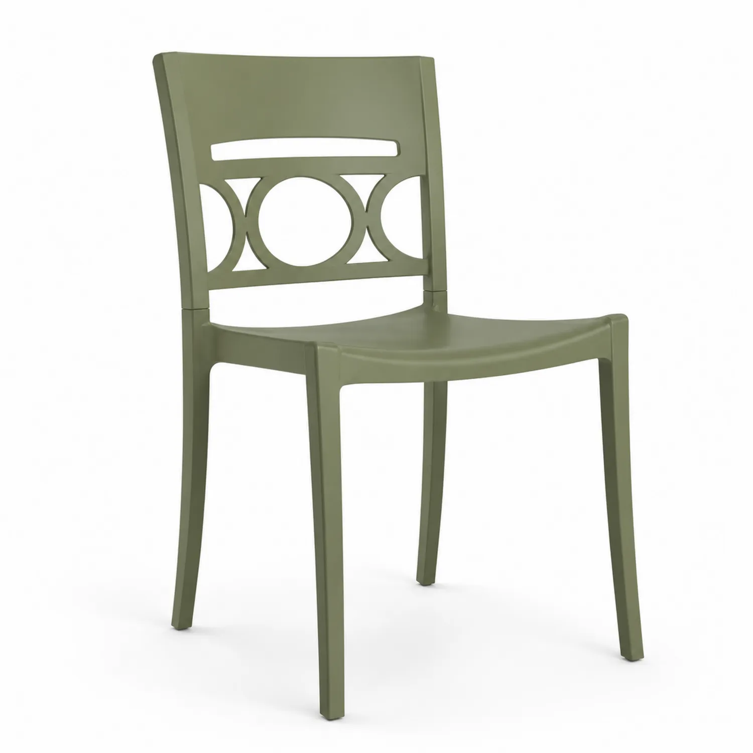 Krzesło polipropylenowe zielone 80x50x54 cm