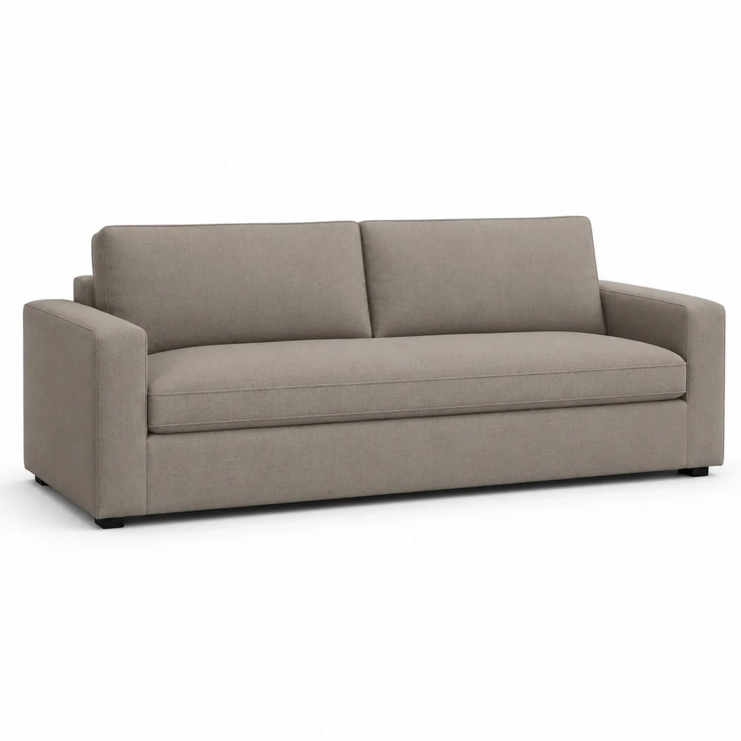 Sofa materiałowa beżowa 200x85x90 cm