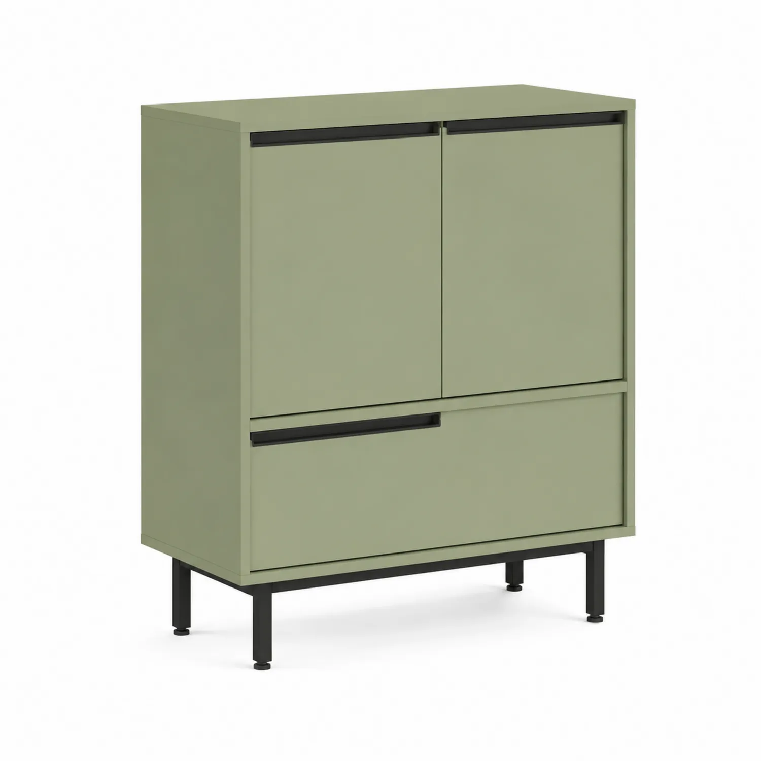 Metalowa szafka na buty 100x35x110 cm Zielona