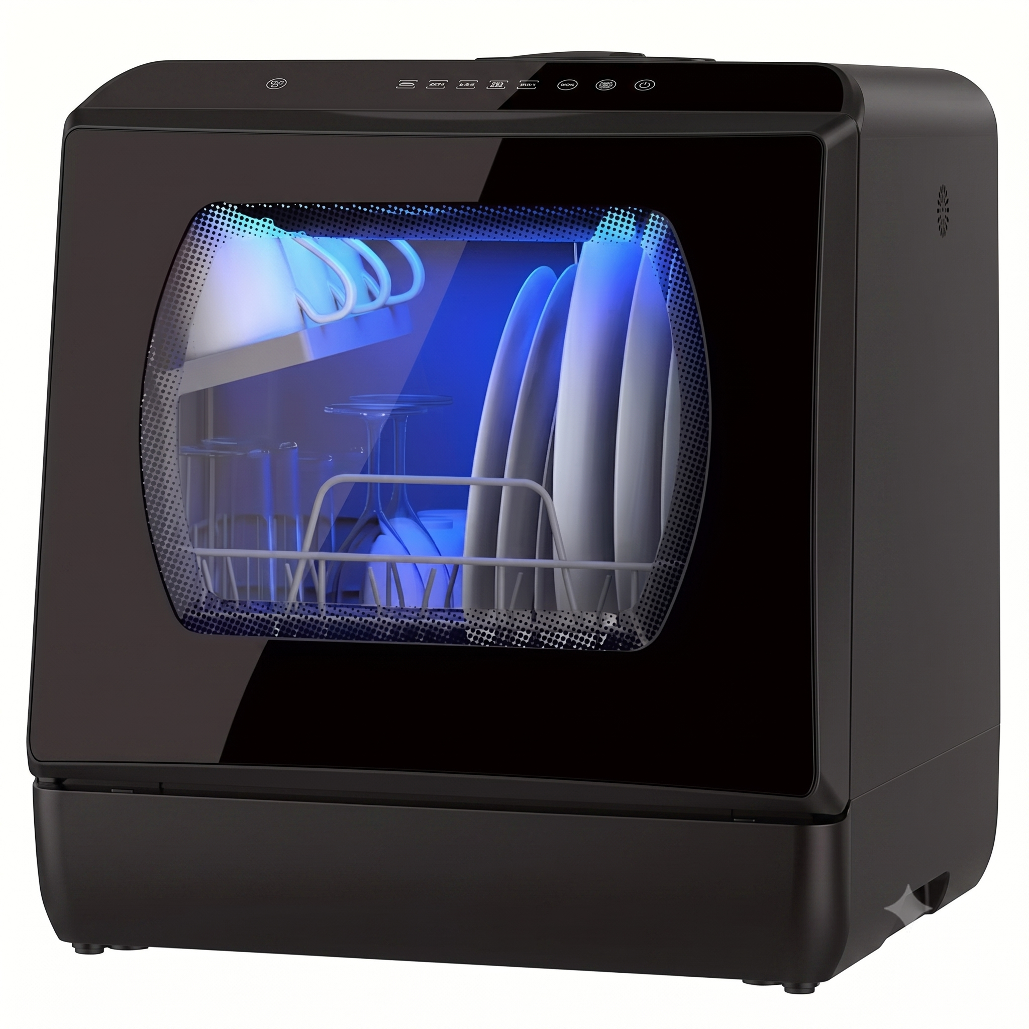 Compact Portable Dishwasher with 5L Built-In Tank
