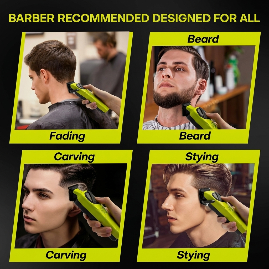 5-in-1 Professional Barber Kit Cordless Hair Clipper and Trimmer Set