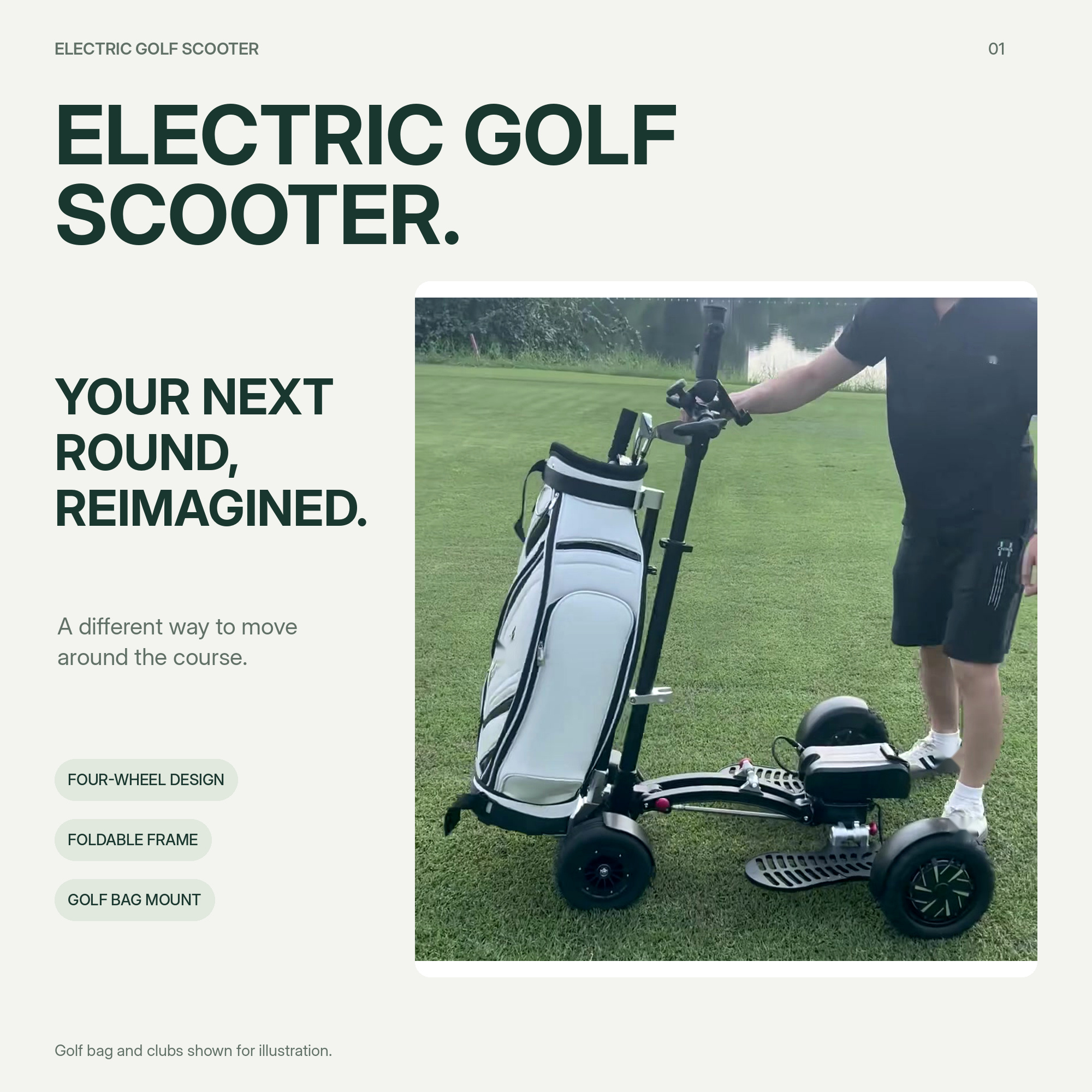 Foldable Golf Trolley Scooter