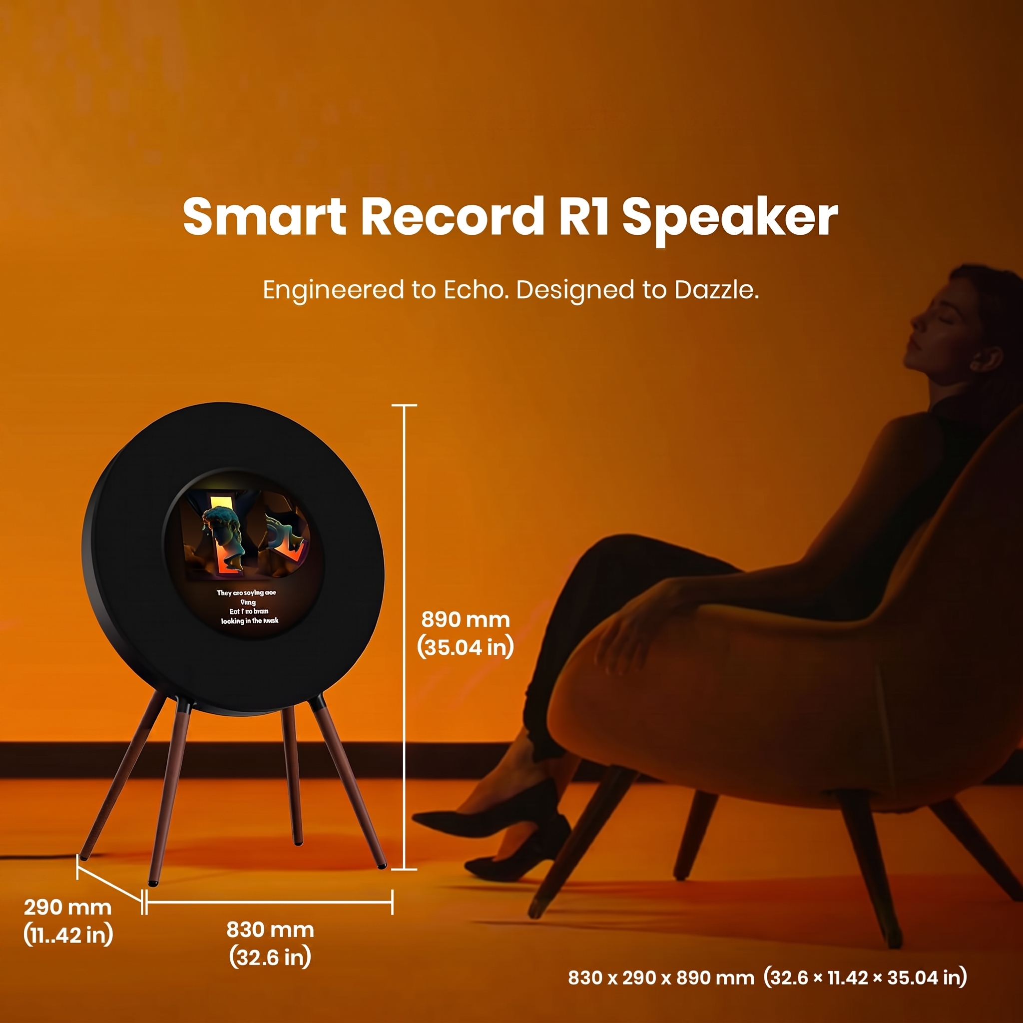 🎉August Special Offers🎉——Vinyl Bluetooth Speaker, 21.5" Dynamic Lyric Display & 2.1 Hi-Fi Audio
