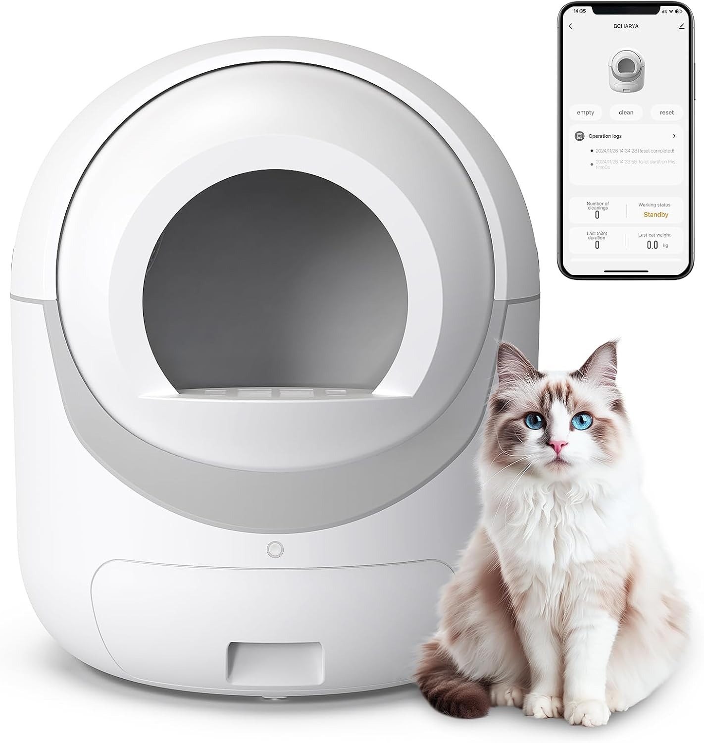 PurrfectCare™ Smart Self-Cleaning Cat Litter Box