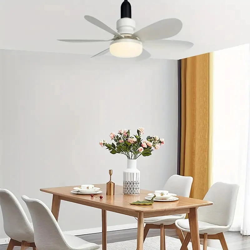 🏆LAST DAY SALE 30% OFF🔥Smart LED Ceiling Fan Light – 20.5” Ultra-Quiet with Remote 🎯 | E27 + FREE B22 Adapter 🔌 | For Bedroom 😴, Kitchen 👩‍🍳 & Garage 🛠️ – UK Ready! 🇬🇧