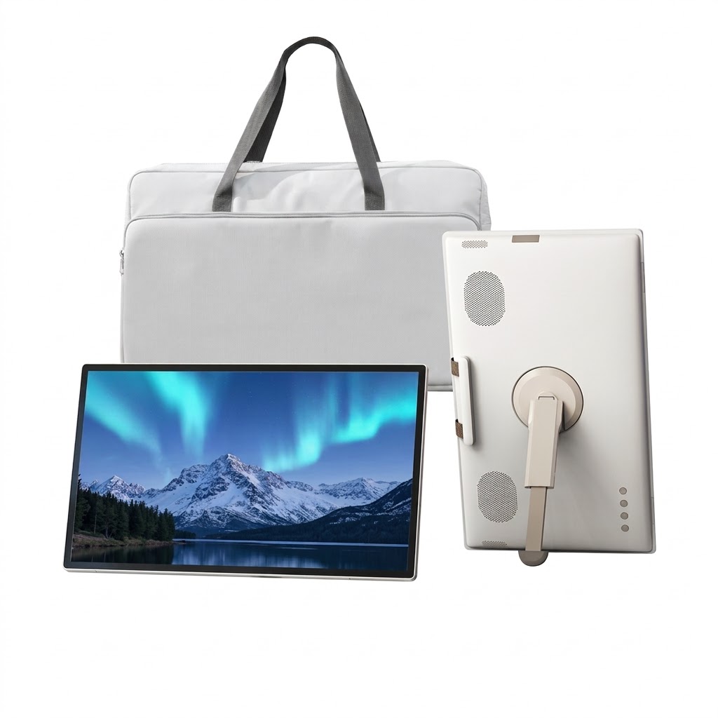 🎉Anniversary Sale - 25" Ultra-Slim Portable Smart Touchscreen (Built-in 8-Hr Battery, Auto-Rotate & Universal Wireless Mirroring)