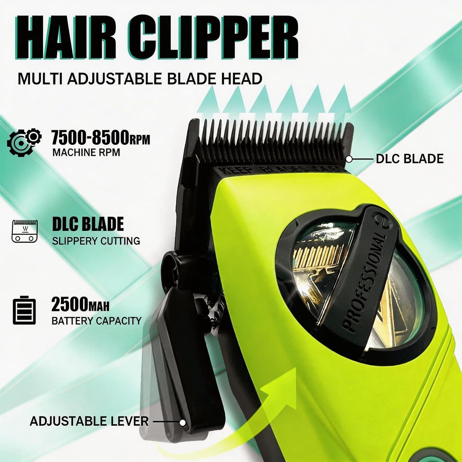 5-in-1 Professional Barber Kit Cordless Hair Clipper and Trimmer Set