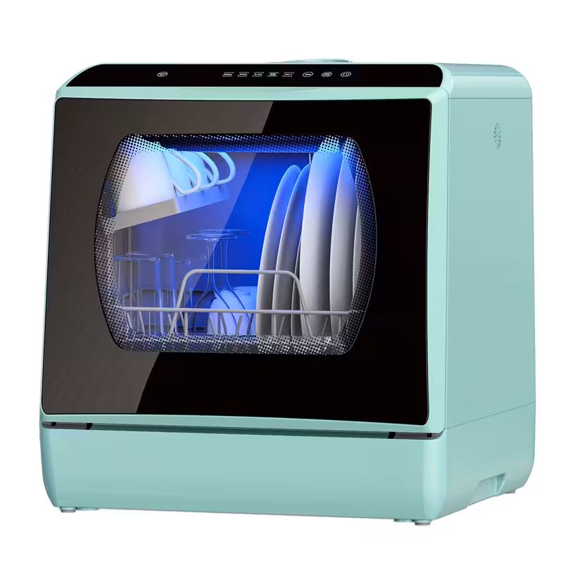 Compact Portable Dishwasher with 5L Built-In Tank
