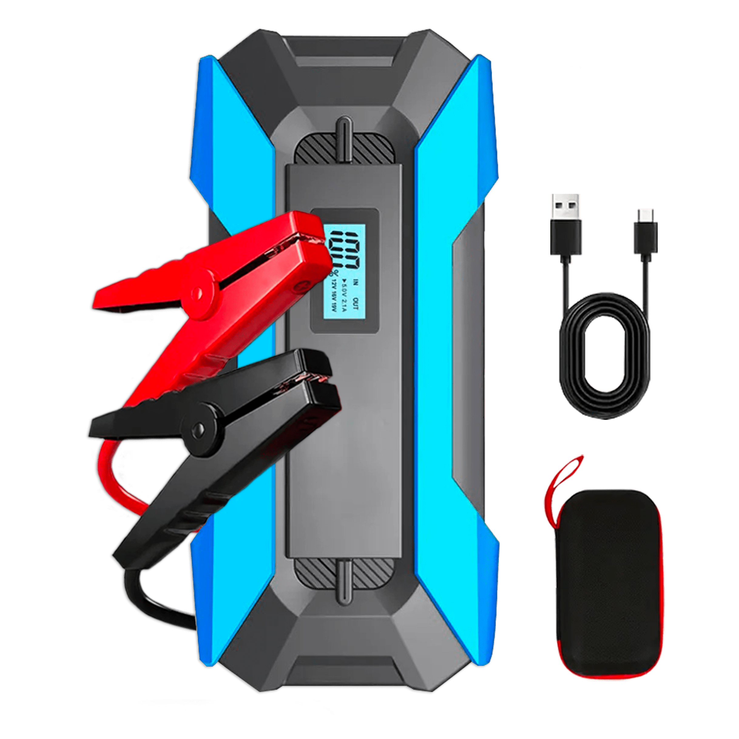 A12 Portable Jump Starter with LED & USB