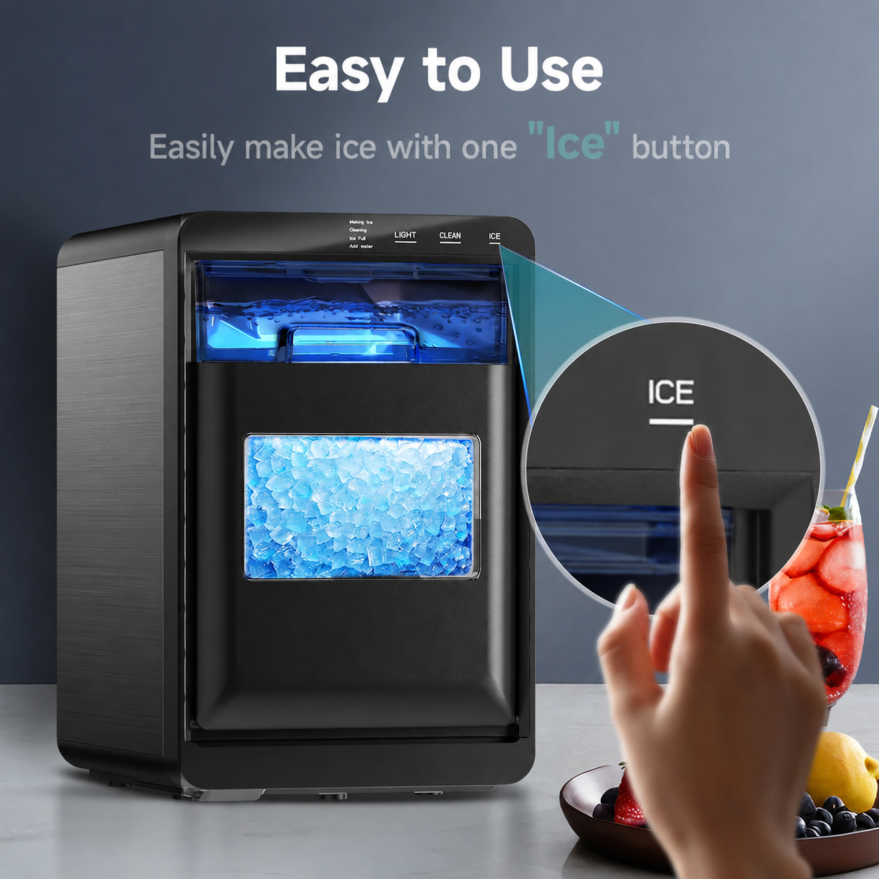  QCNLCN Pearl L1 Plus Nugget Ice Maker
