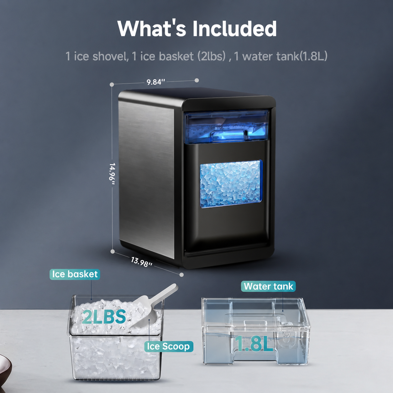  QCNLCN Pearl L1 Plus Nugget Ice Maker