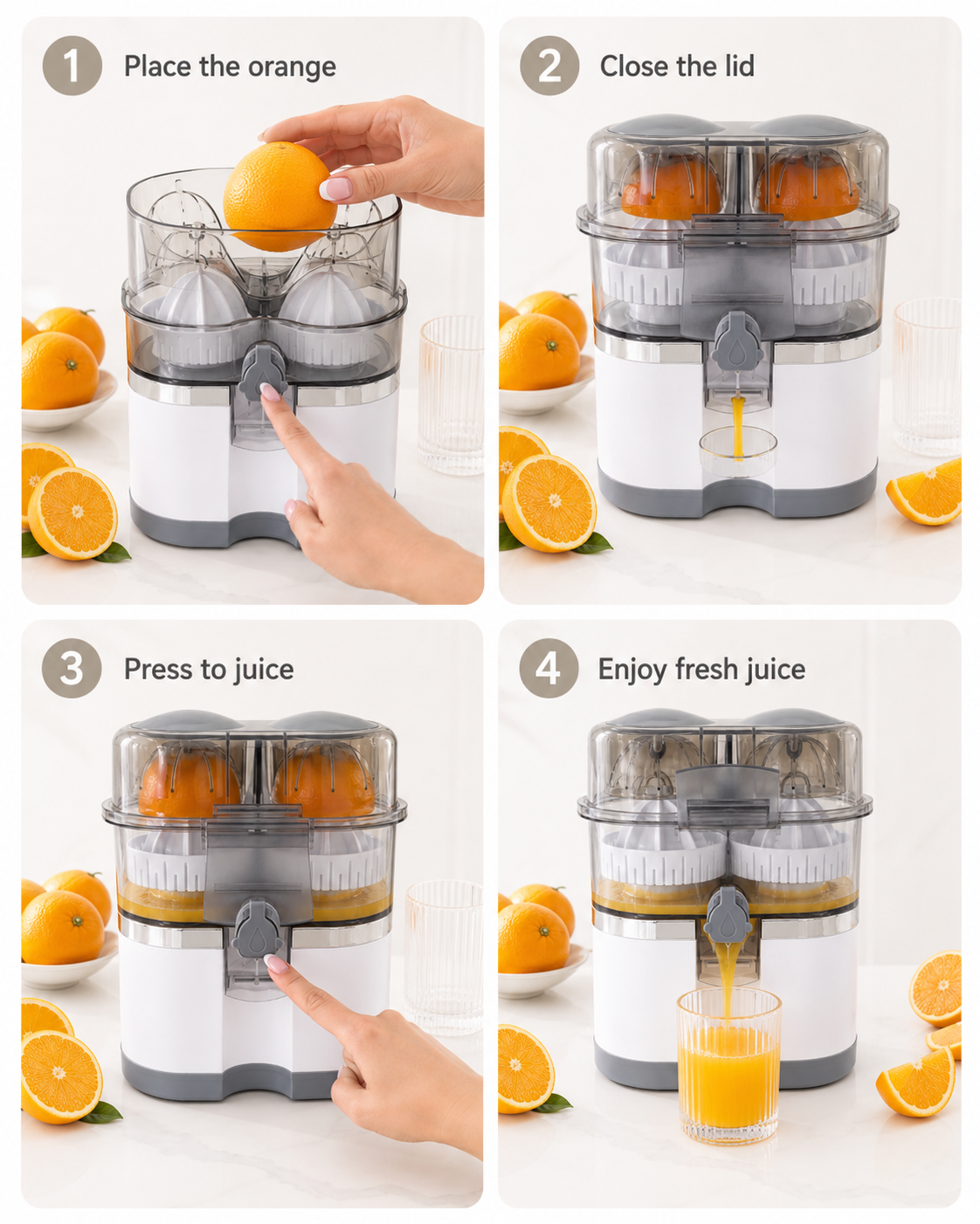 2026 New Multifunctional Juicer ，Household Lemon Juicer, Electric Orange Juice Extractor, Pulp and Juice Separation.