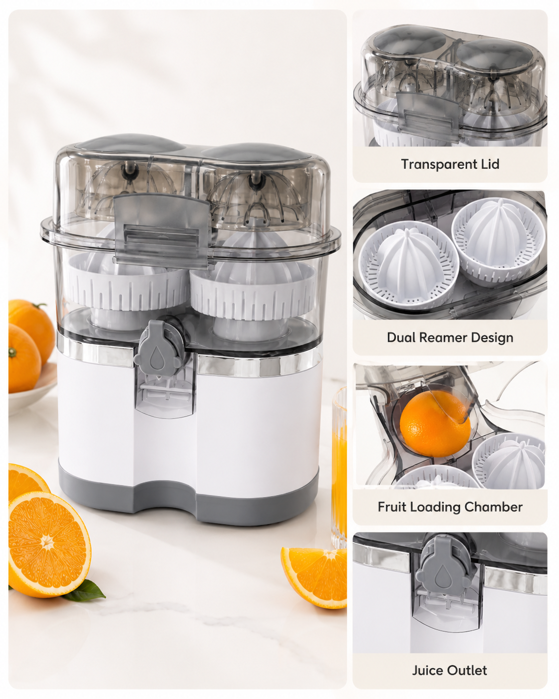 2026 New Multifunctional Juicer ，Household Lemon Juicer, Electric Orange Juice Extractor, Pulp and Juice Separation.