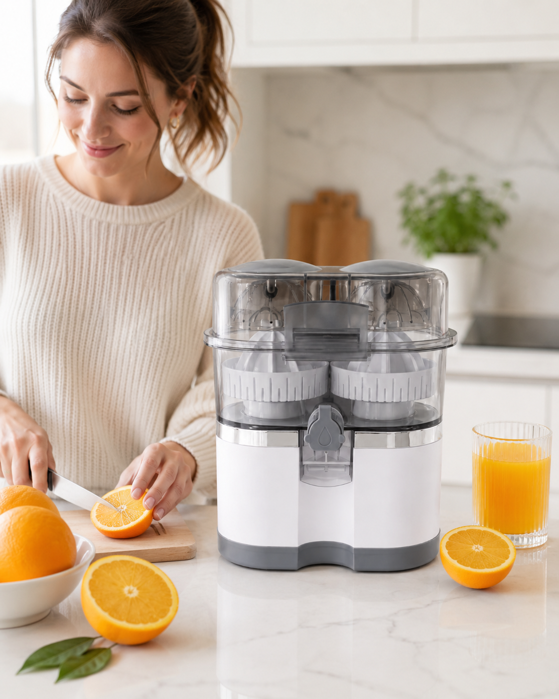 2026 New Multifunctional Juicer ，Household Lemon Juicer, Electric Orange Juice Extractor, Pulp and Juice Separation.