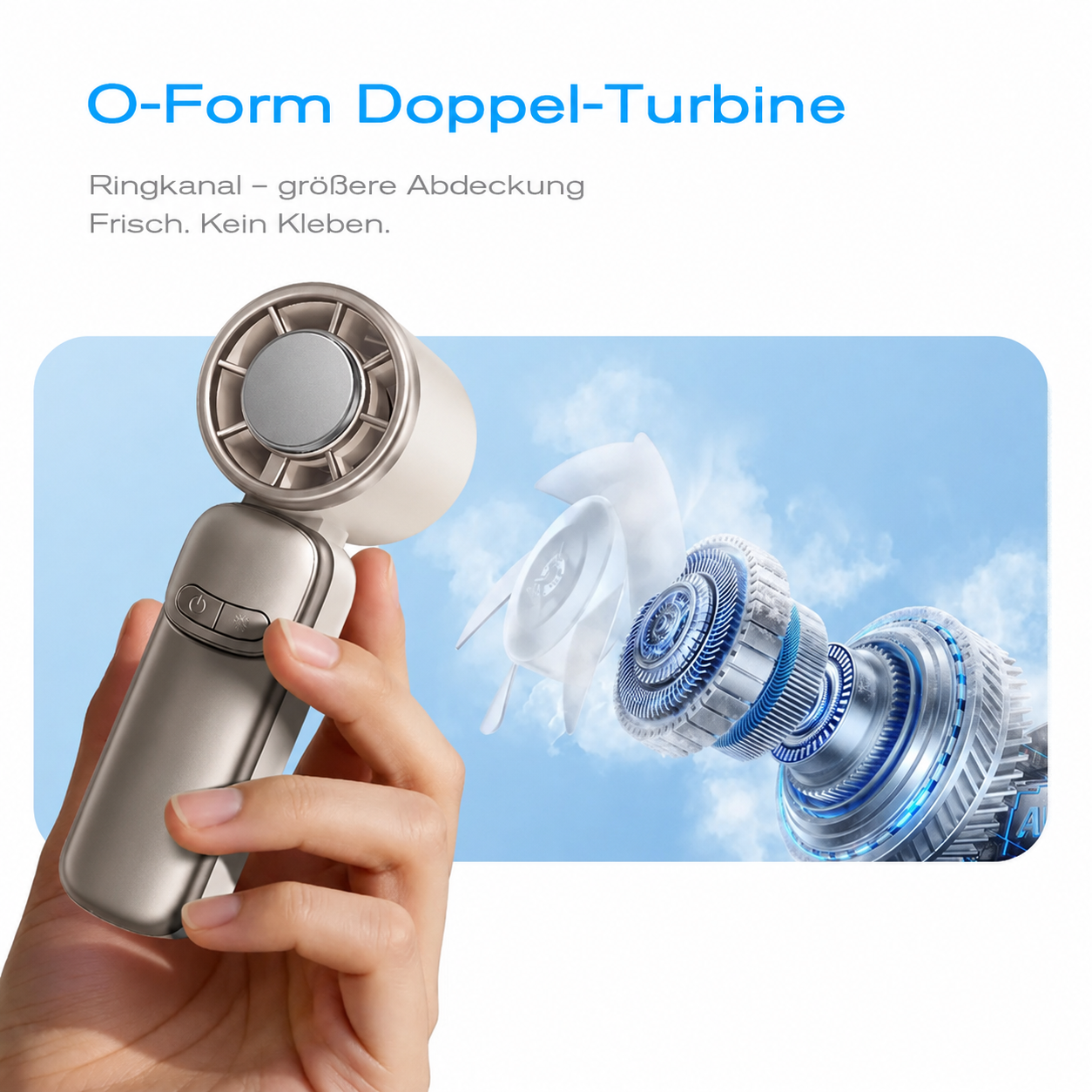 Viral FULKOM FF688 Turbo Fan: Pocket-Sized Storm Wind! 100 Speed Levels + Digital LED Display