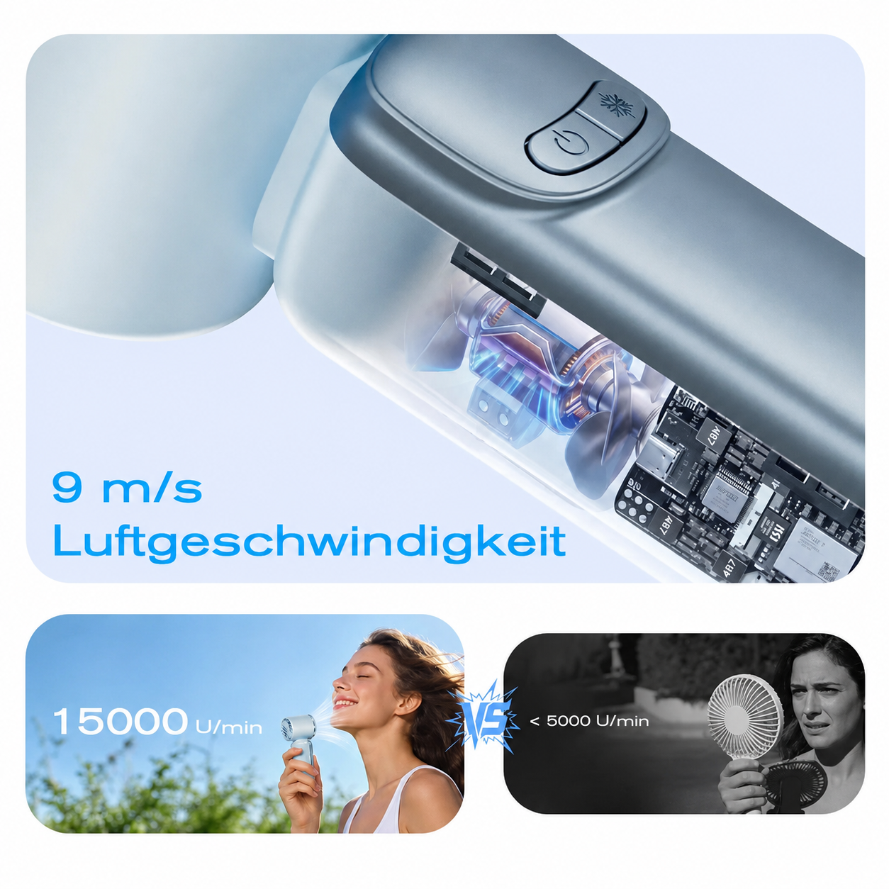 Viral FULKOM FF688 Turbo Fan: Pocket-Sized Storm Wind! 100 Speed Levels + Digital LED Display