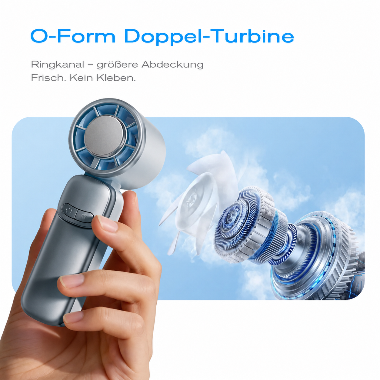 Viral FULKOM FF688 Turbo Fan: Pocket-Sized Storm Wind! 100 Speed Levels + Digital LED Display
