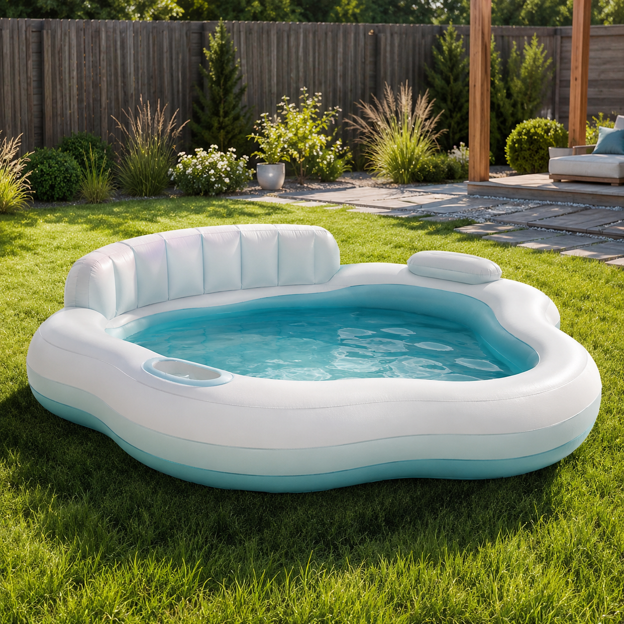 Foldable Inflatable Lounge Pool