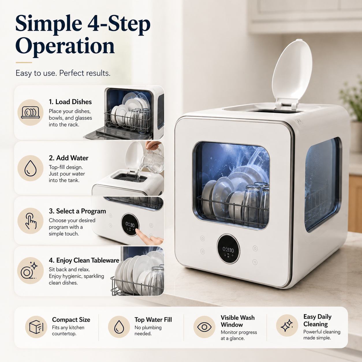 Dishwasher Countertop Compact Countertop