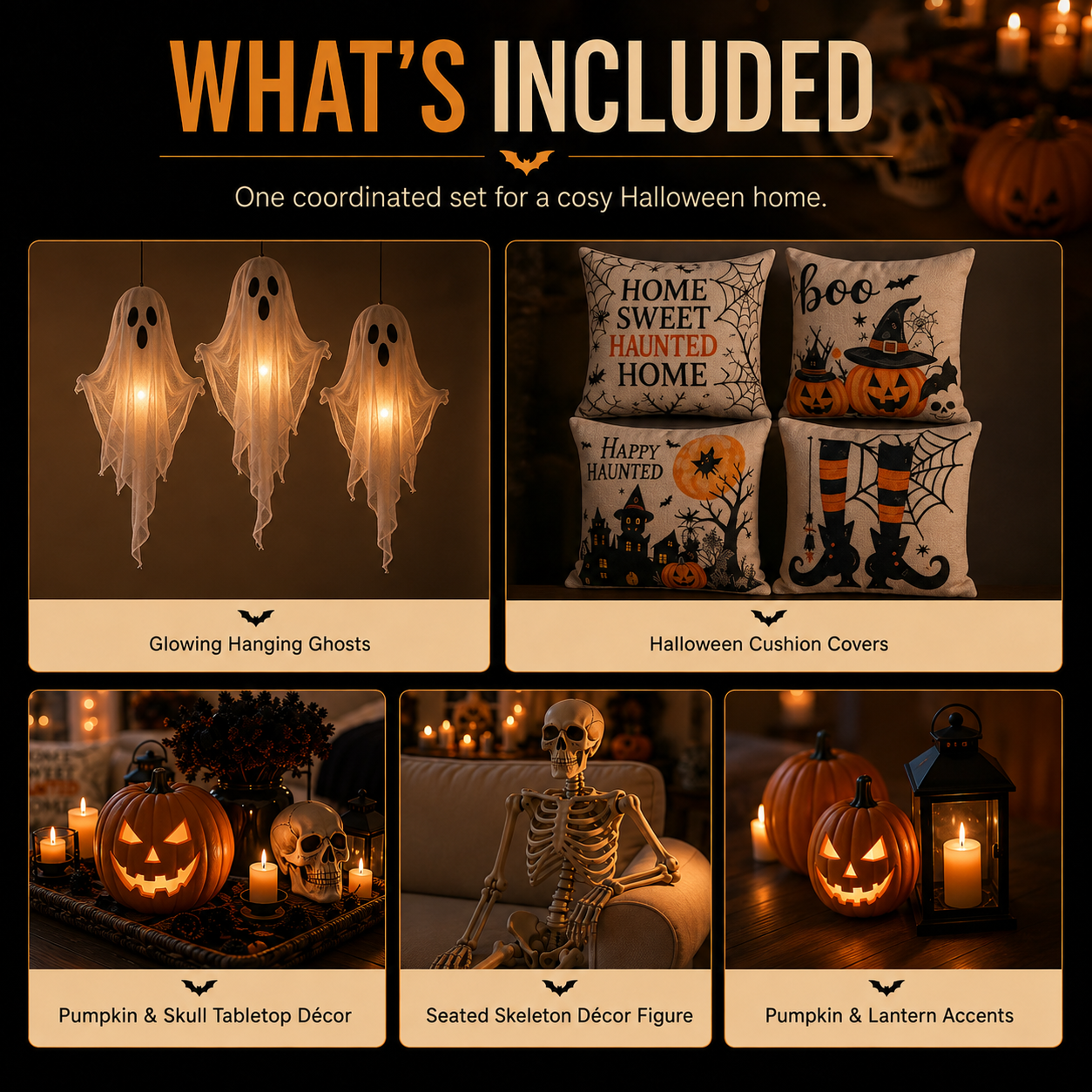 Halloween Celebration 5-Piece Decor Set