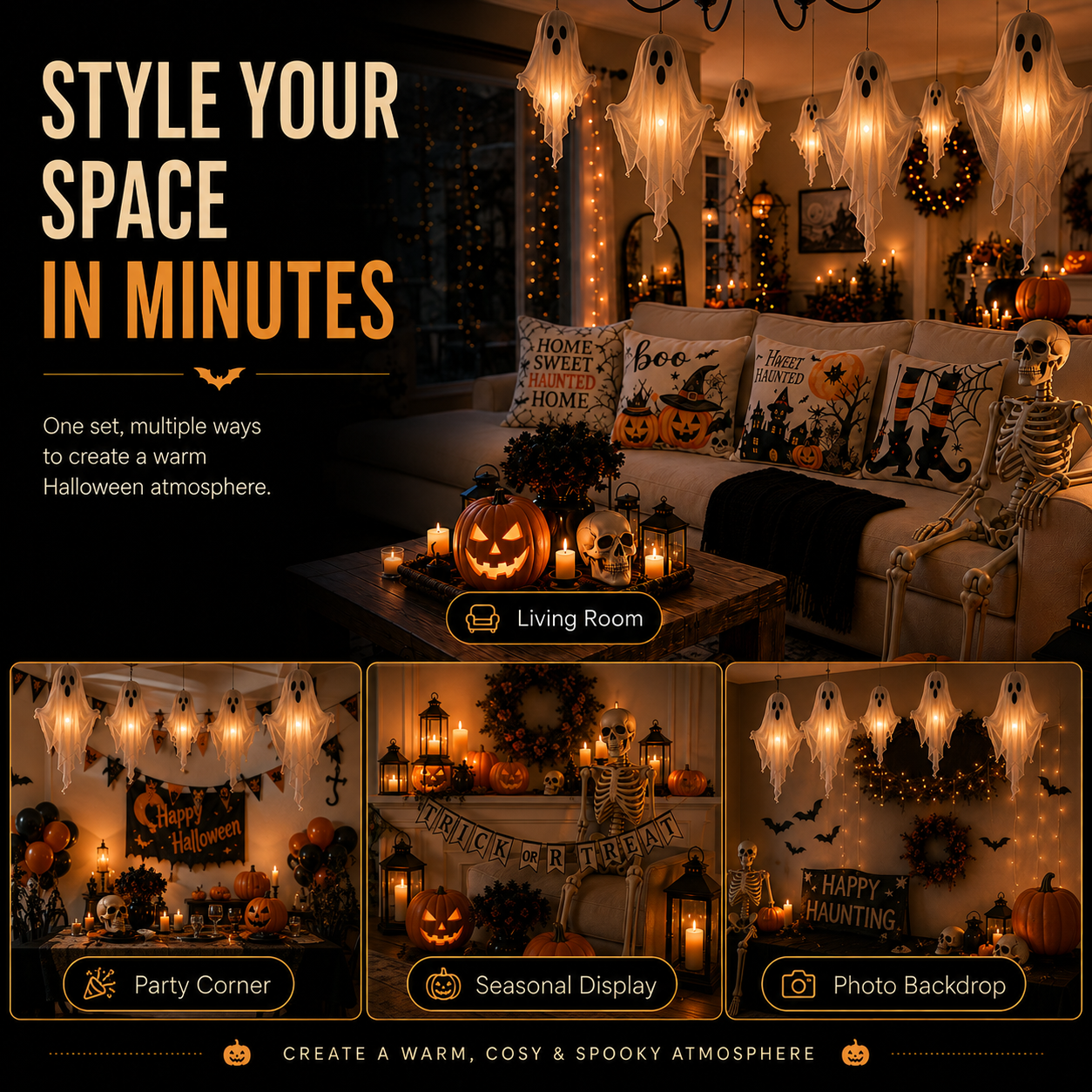 Halloween Celebration 5-Piece Decor Set