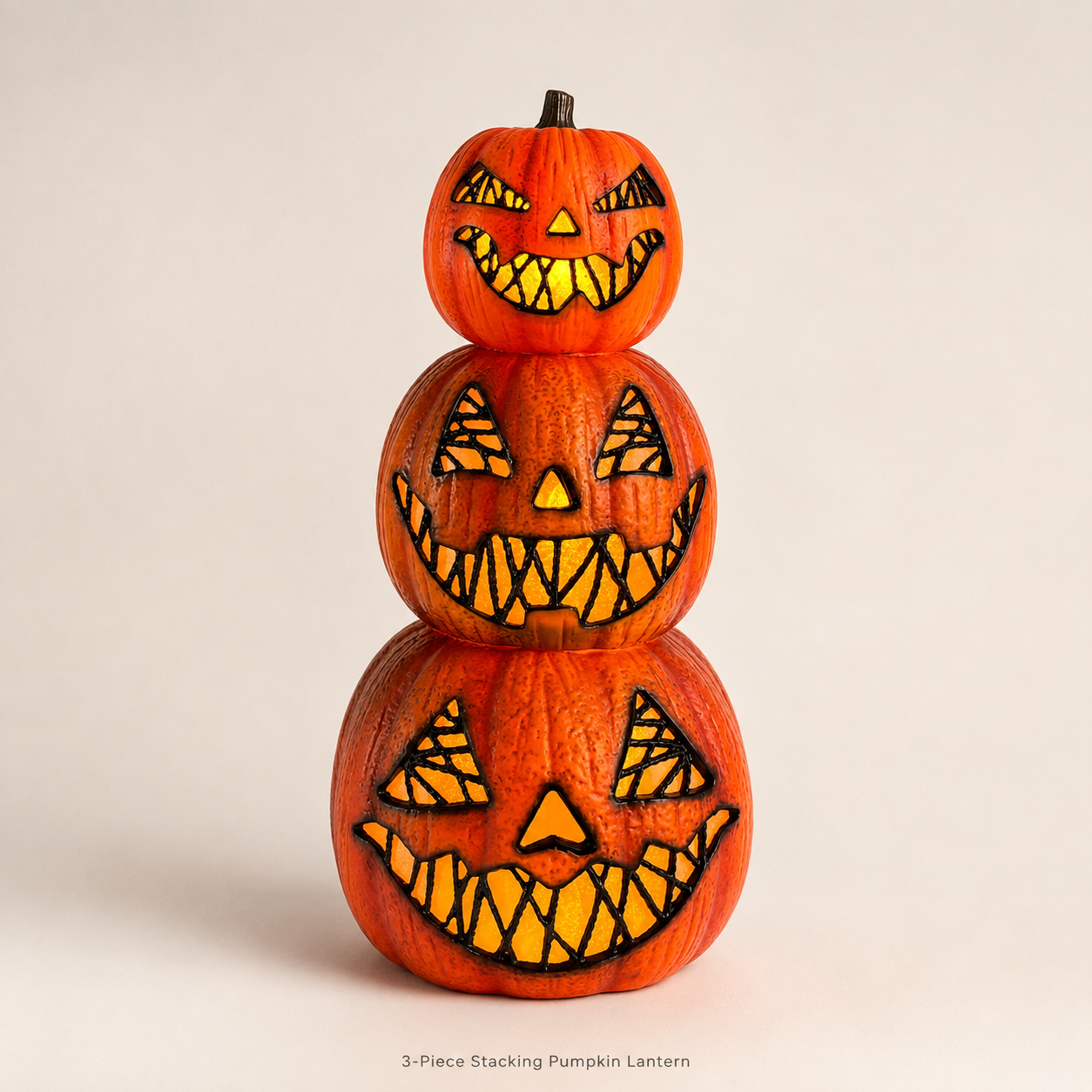 Stacked Jack-O’-Lantern Tower