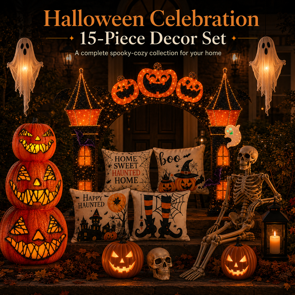 CelebrationHalloween15-Piece Decor Set 