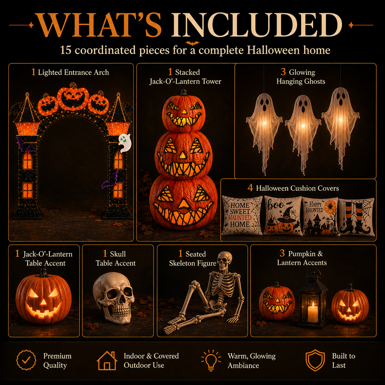 CelebrationHalloween15-Piece Decor Set 
