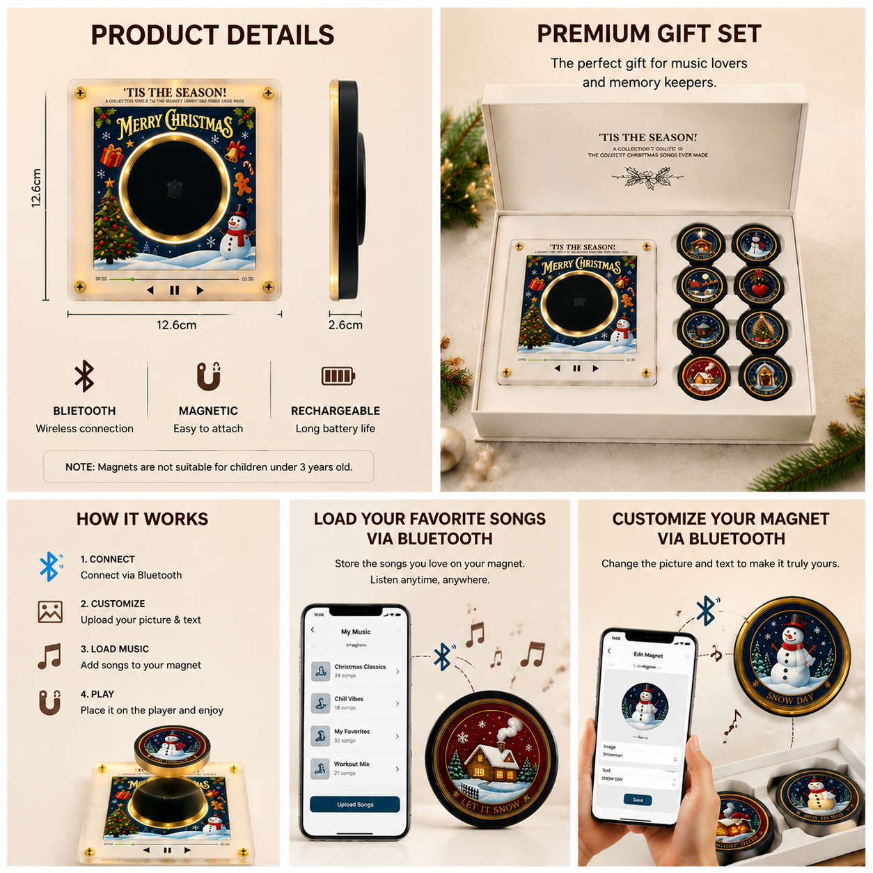 Smart Magnetic Fridge Music Player