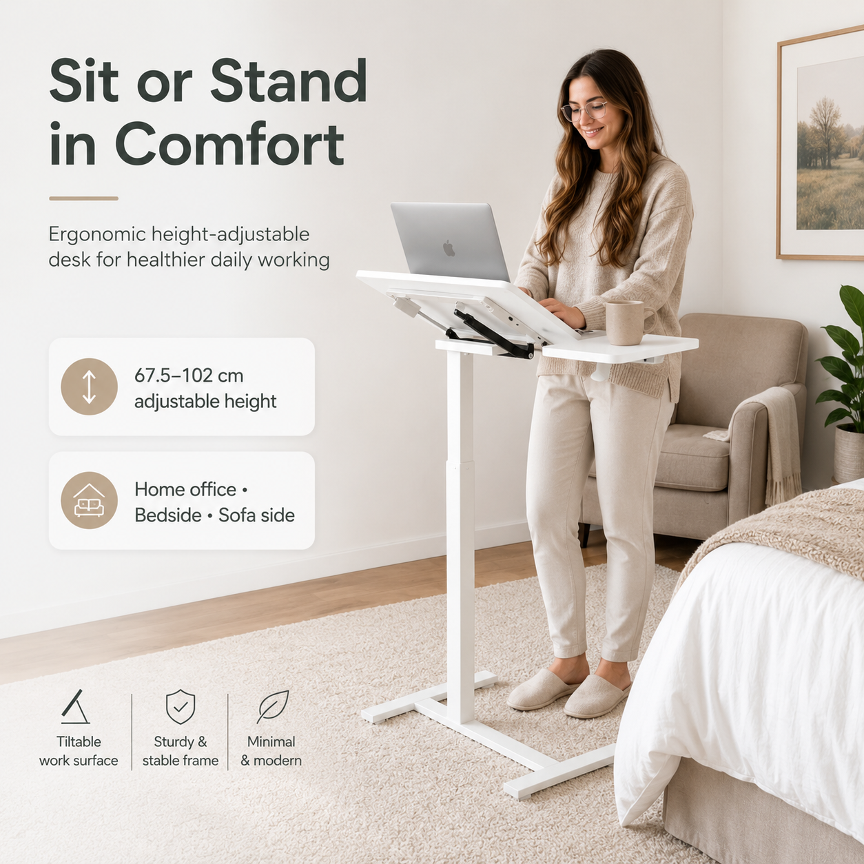 Relaxdays standing desk