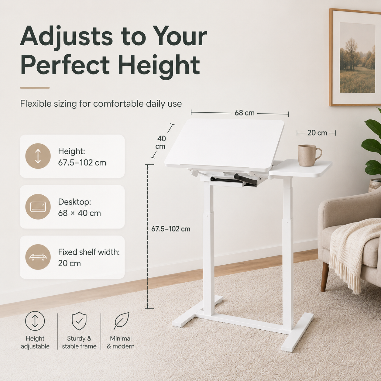 Relaxdays standing desk