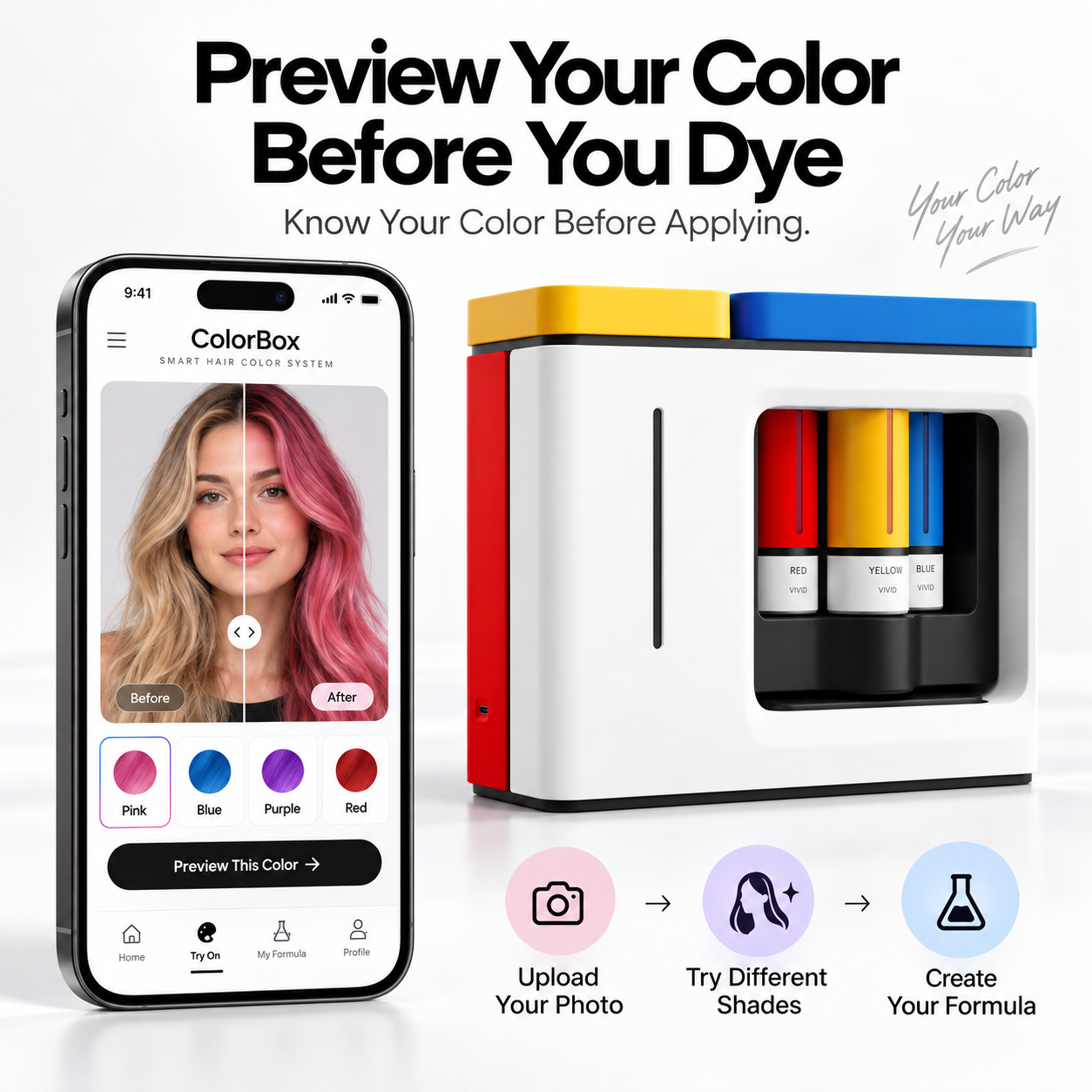 ColorBox Device + cartridges included