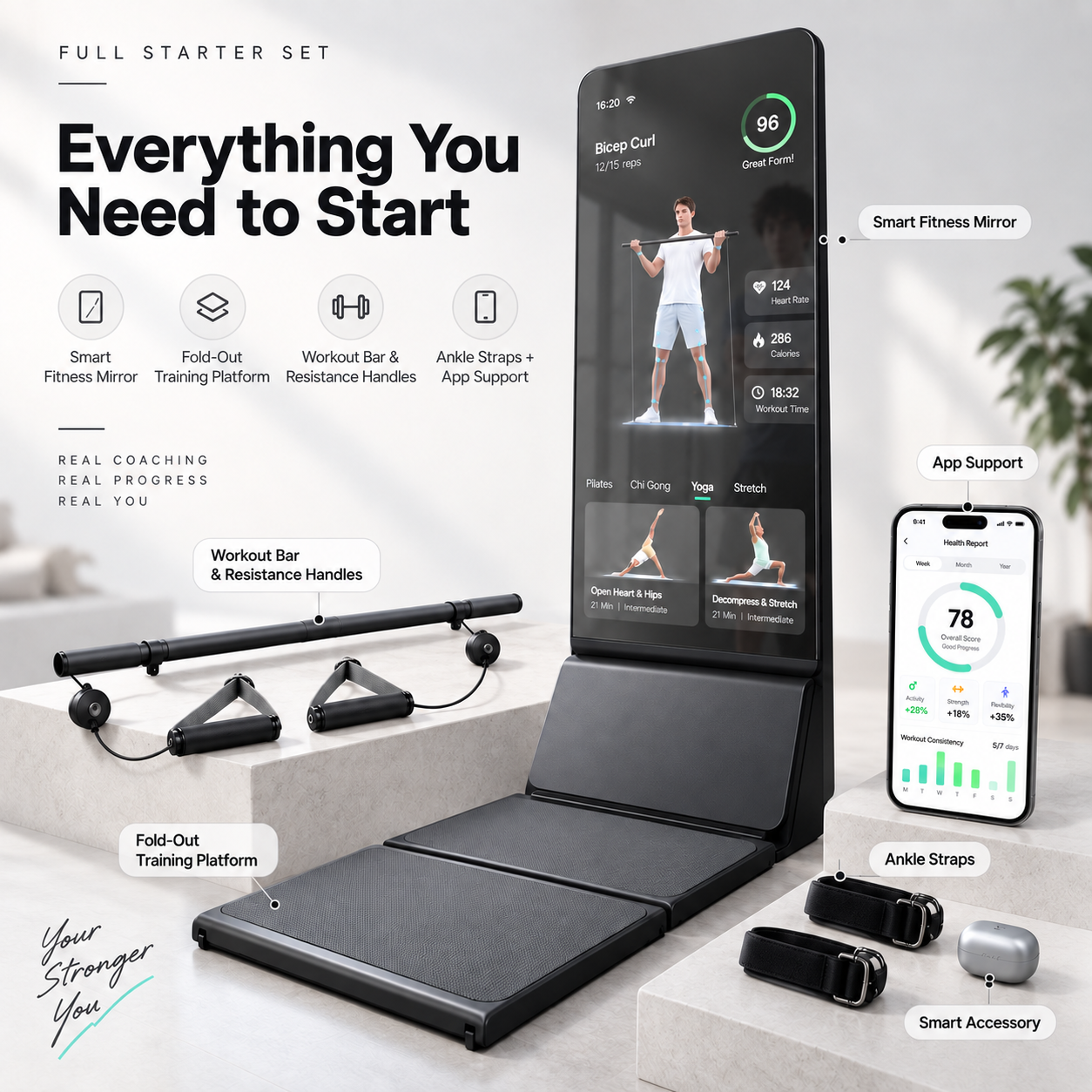 Smart Home Fitness Mirror