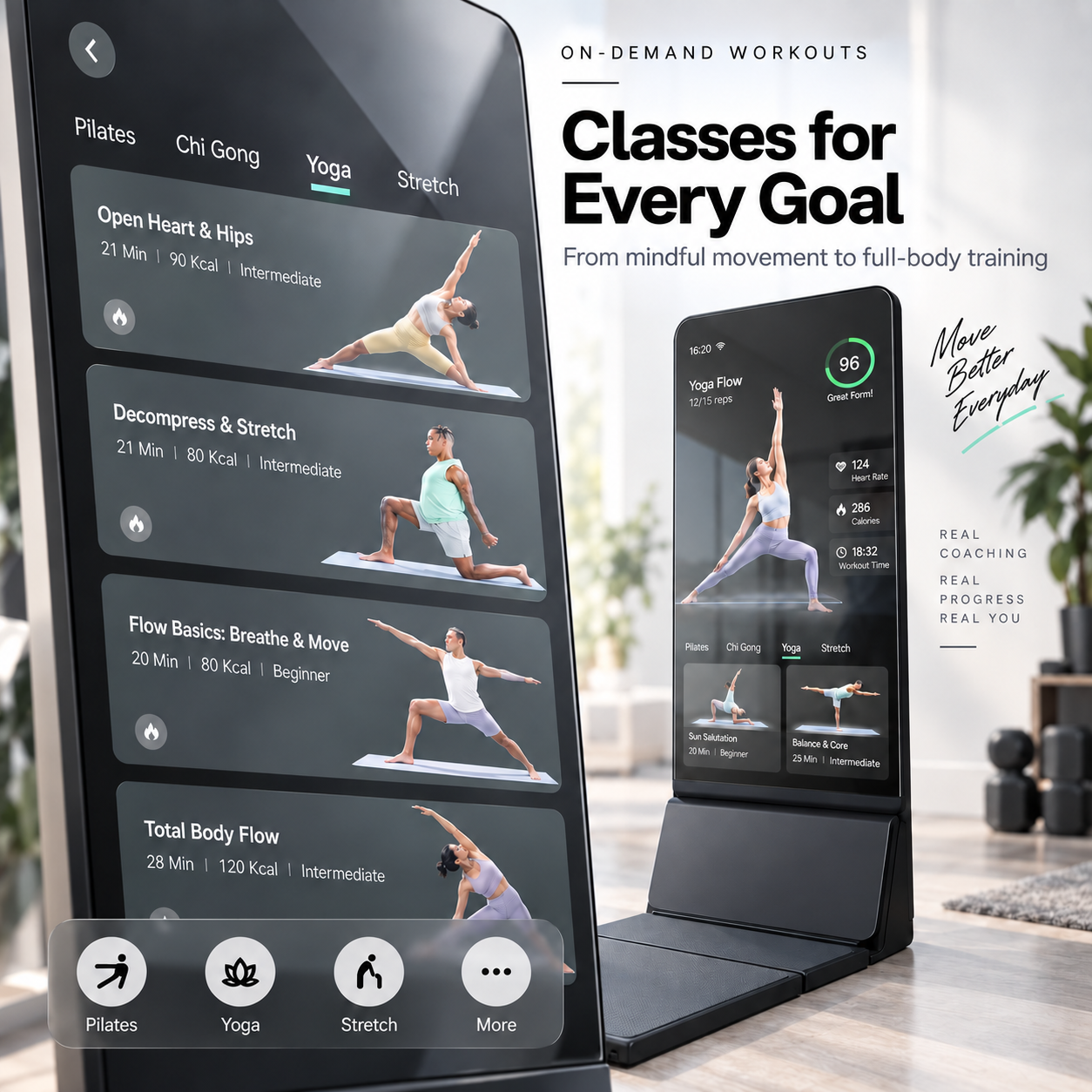 Smart Home Fitness Mirror