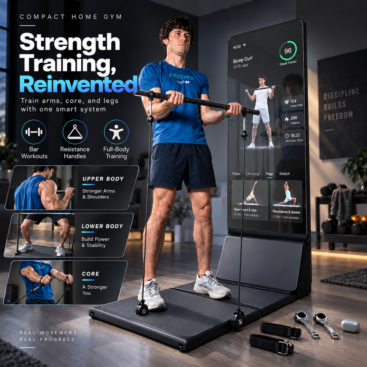 Smart Home Fitness Mirror