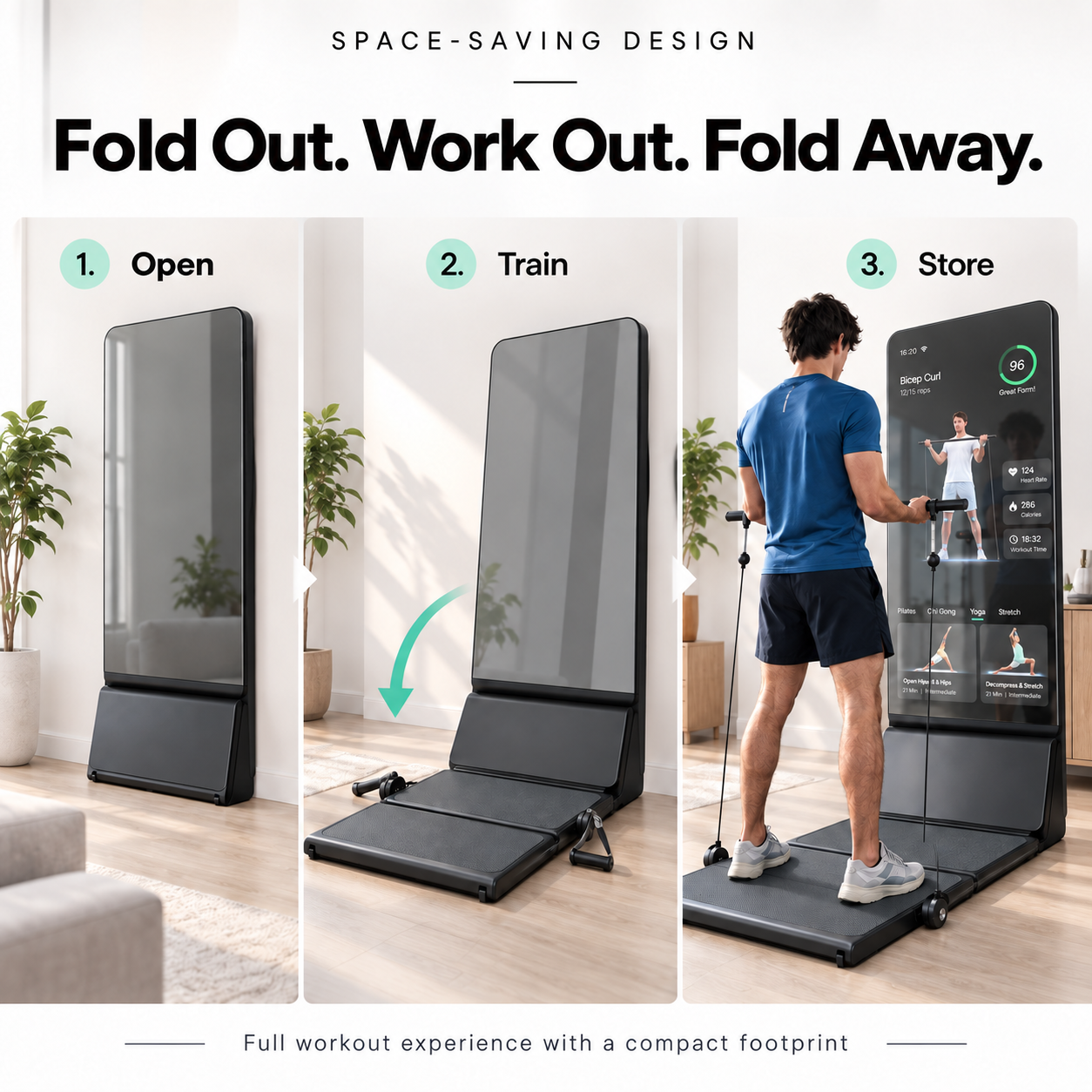 Smart Home Fitness Mirror