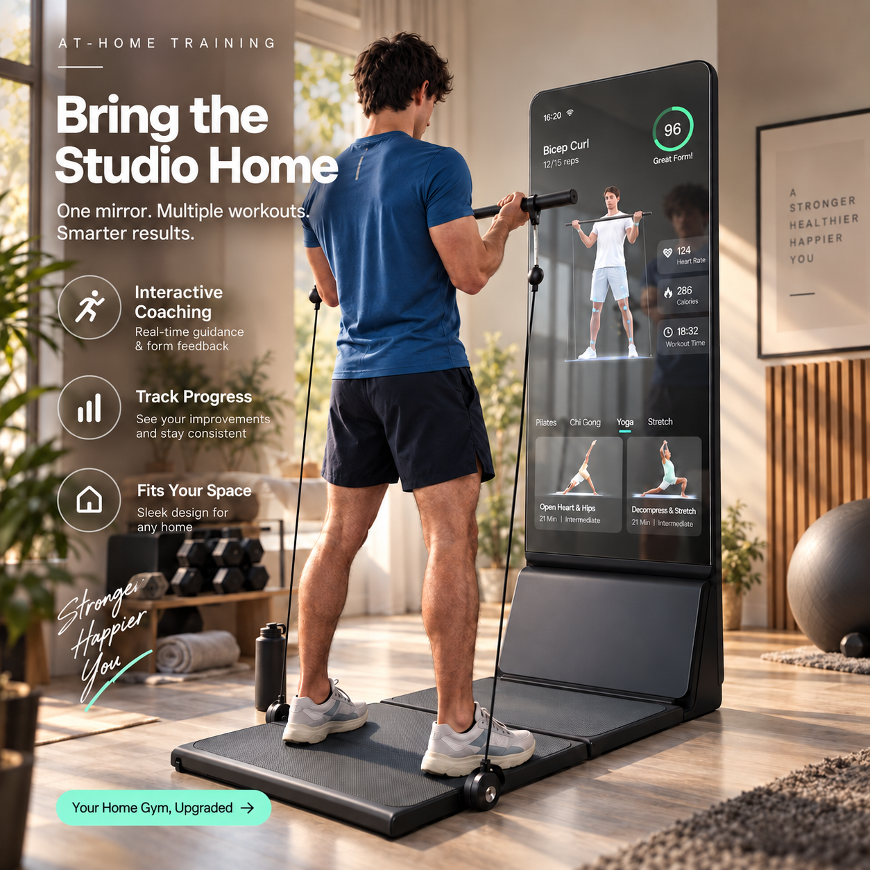 Smart Home Fitness Mirror